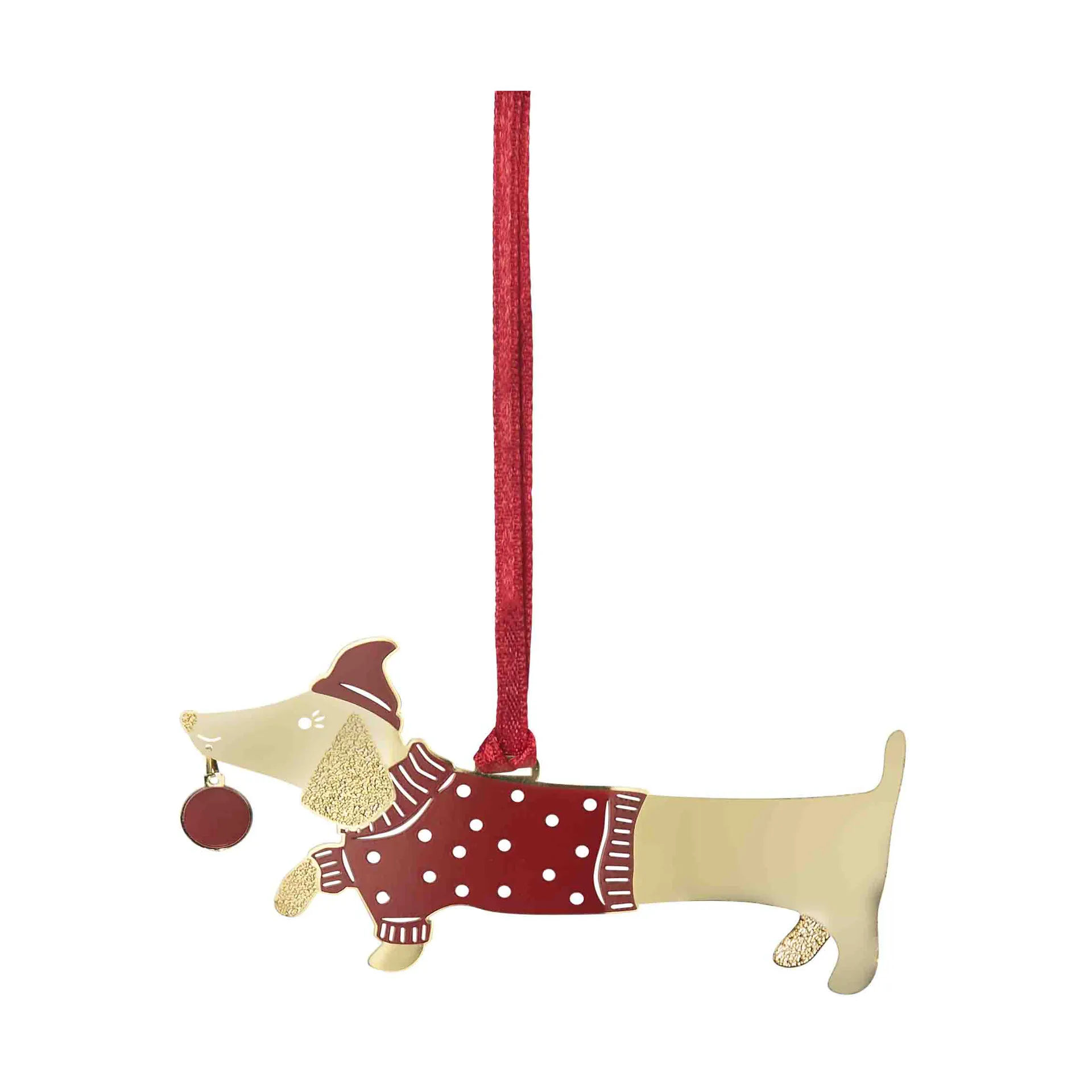 Jolly dog decoration hanger, Gold Pluto Design