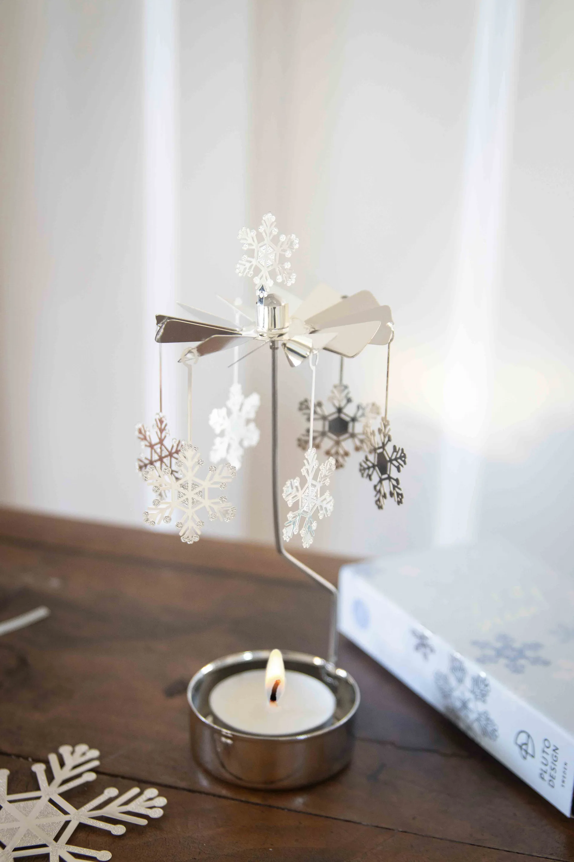 Let it snow angel chimes, Silver Pluto Design