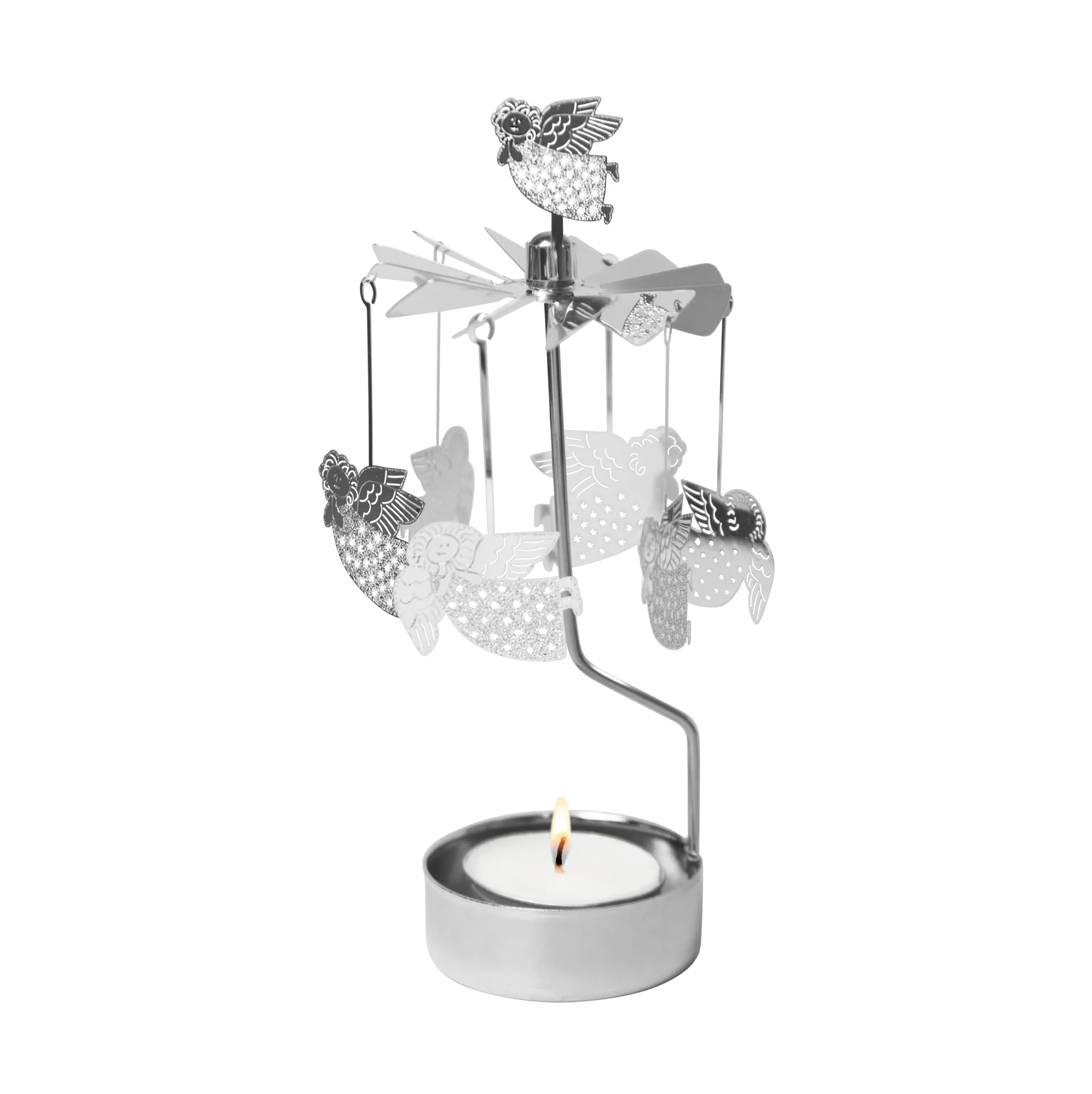 Lisa Larson angels angel chime, Silver Pluto Design