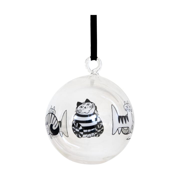 Lisa Larson cats Christmas ornament - White-black - Pluto Design