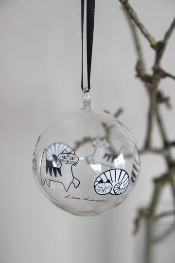 Lisa Larson cats Christmas ornament - White-black - Pluto Design