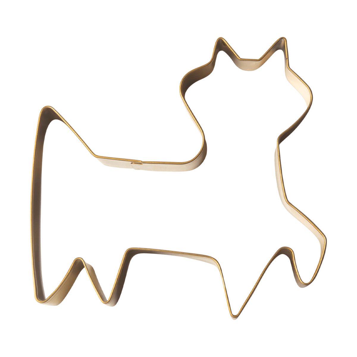 Pluto Design Lisa Larson Felix cookie cutter Gold | Scandinavian Design | Cookie/Biscuit cutters & cake tins | Gold-coloured