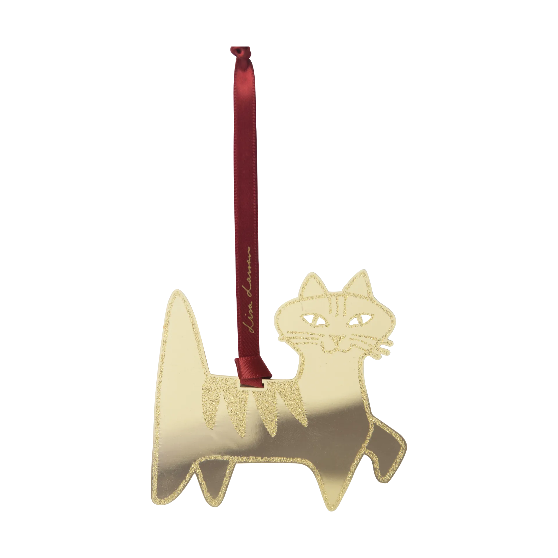 Lisa Larson Felix decorative pendant, Gold Pluto Design