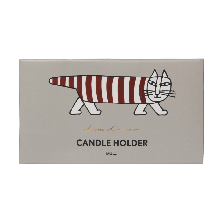Lisa Larson Mikey candlestick, Gold Pluto Design