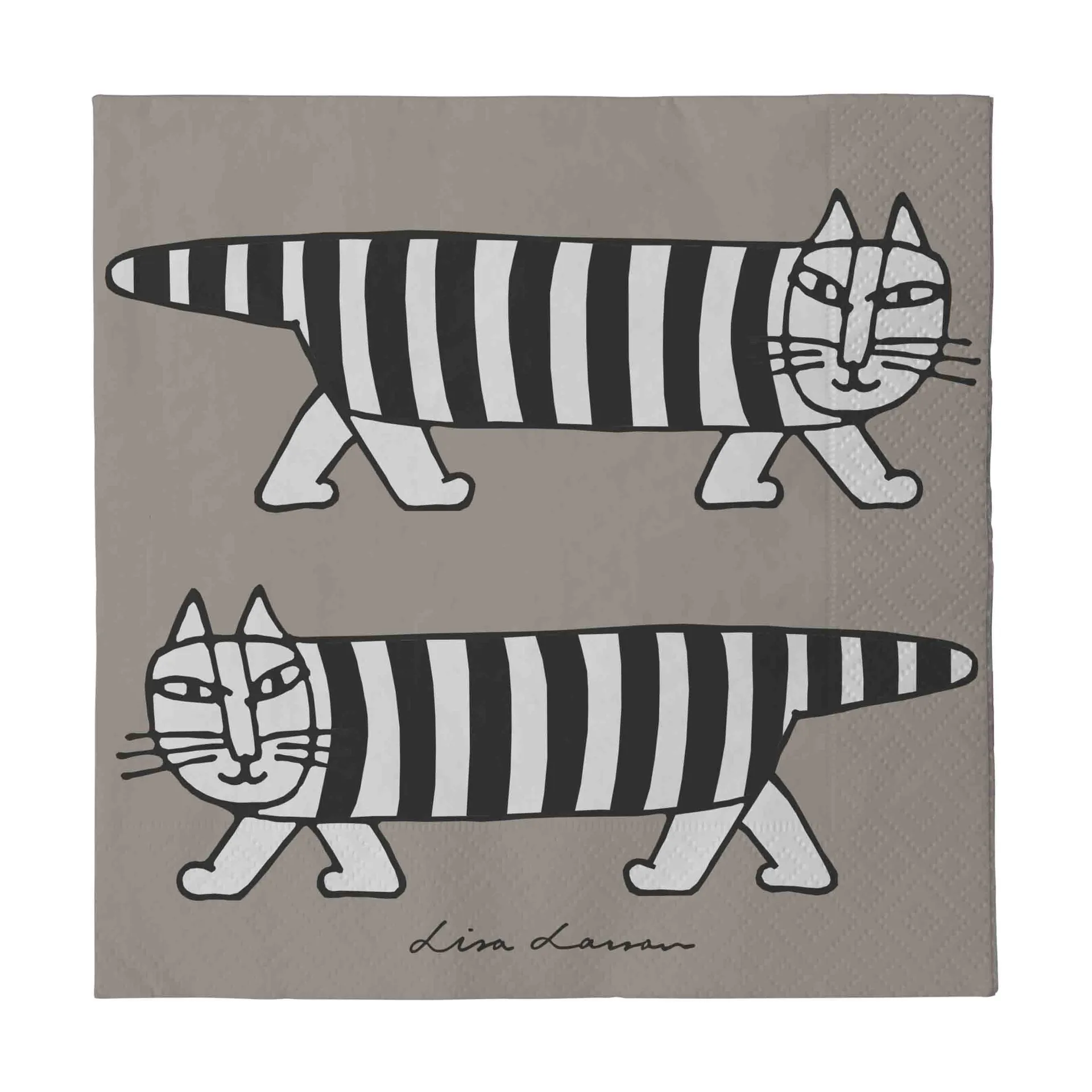 Lisa Larsson Mikey napkins 24-pack, Grey Pluto Design
