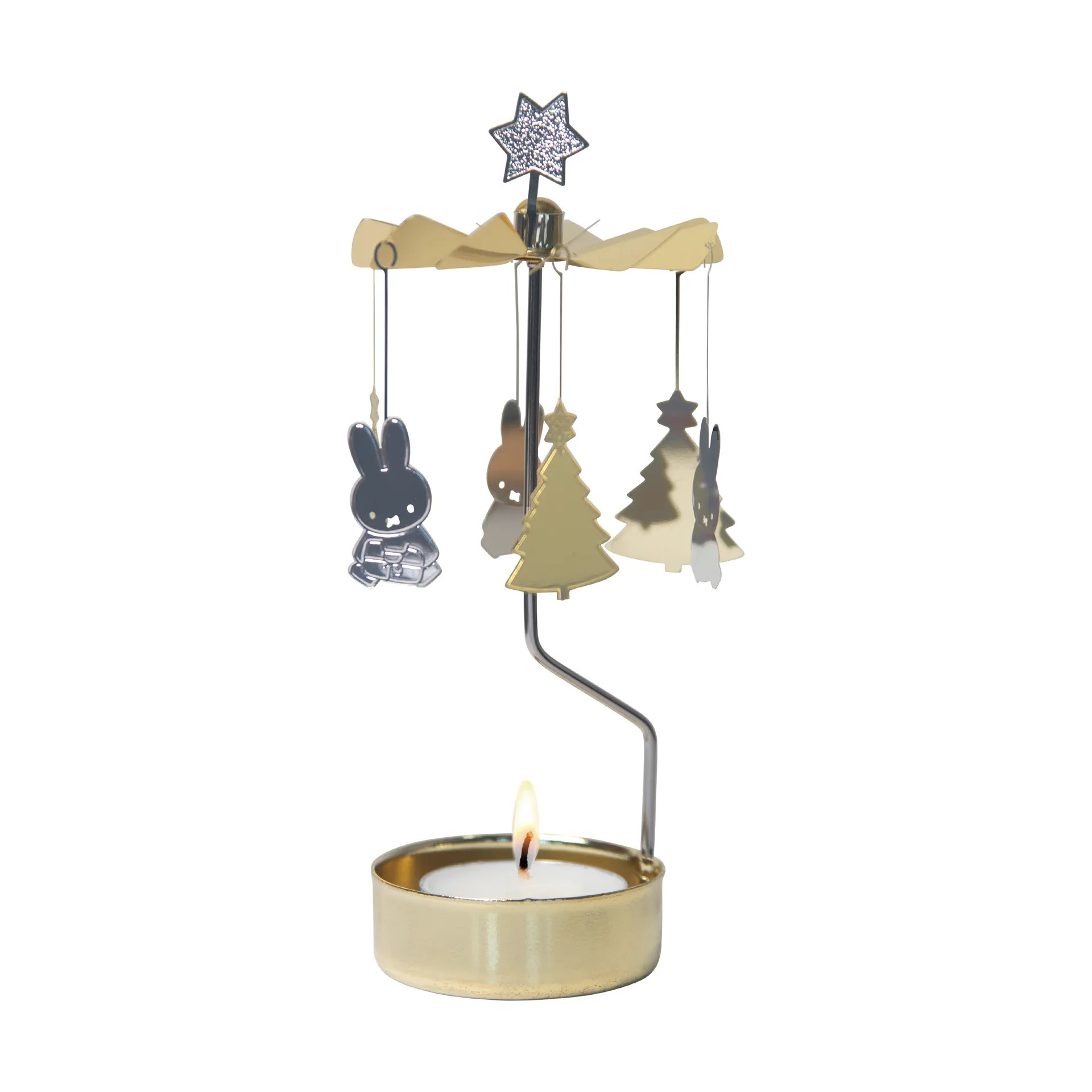 Miffy Christmas angel chime, Silver-gold Pluto Design