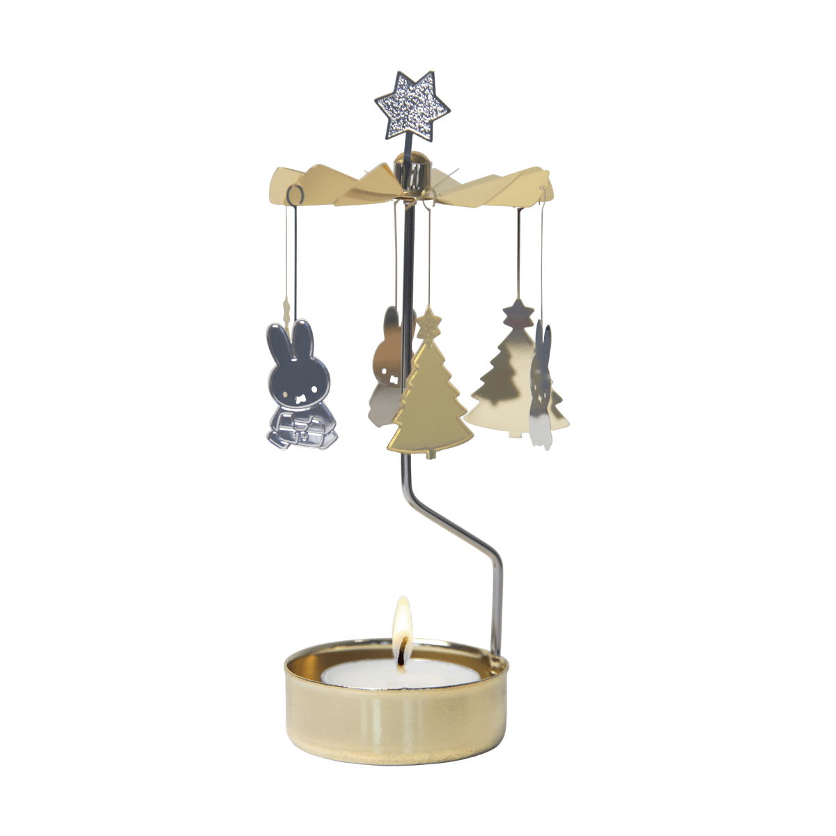 Pluto Design Miffy Christmas angel chime Silver-gold