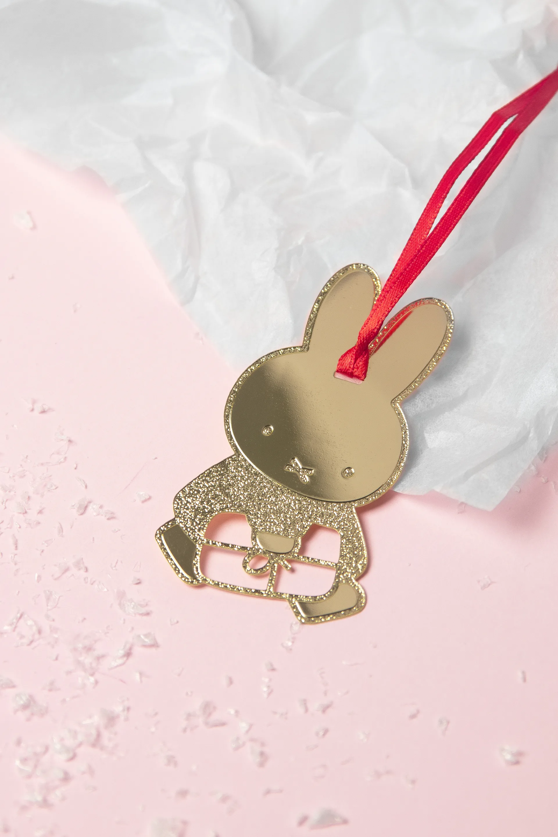 Miffy Christmas decoration hanger, Gold Pluto Design