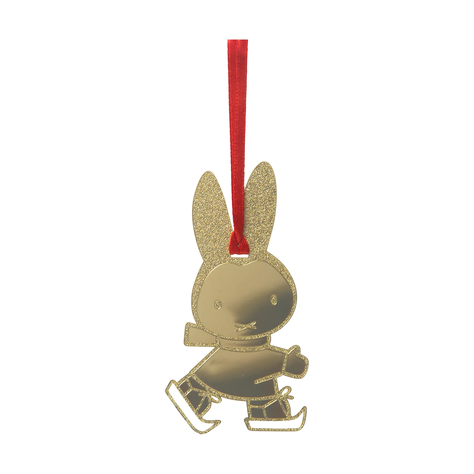 Miffy skating decoration hanger, Gold Pluto Design