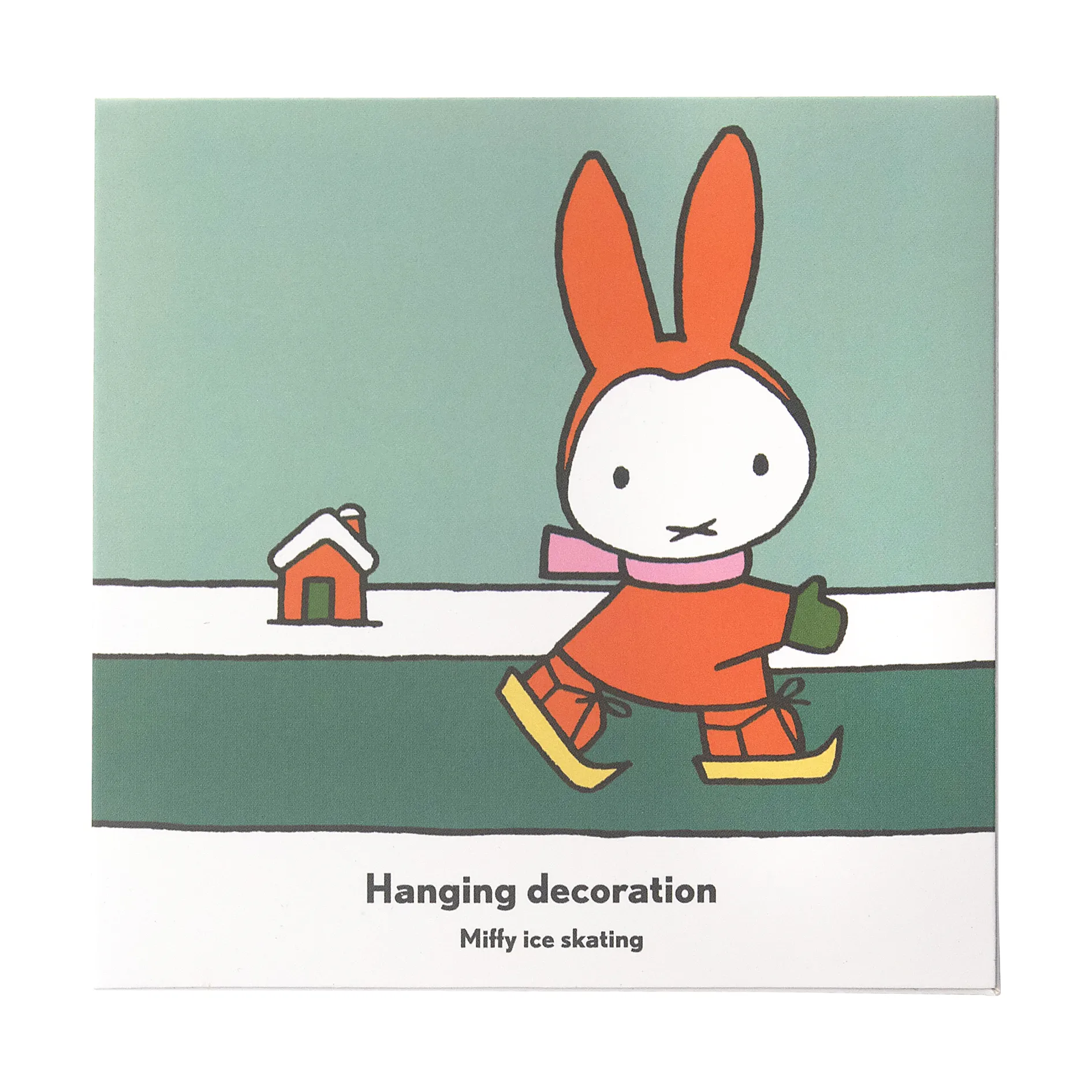 Miffy skating decoration hanger, Gold Pluto Design