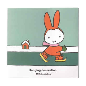 Miffy skating decoration hanger - Gold - Pluto Design