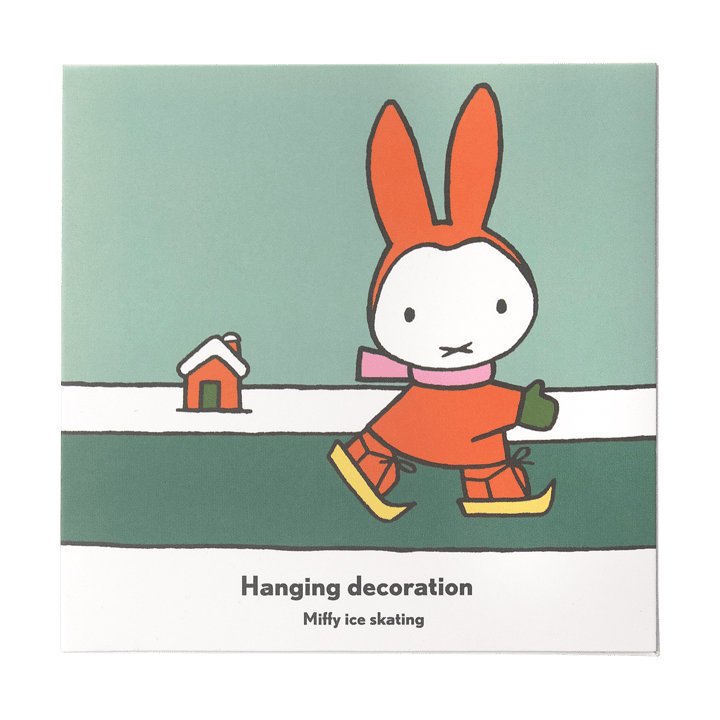 Miffy skating decoration hanger, Gold Pluto Design