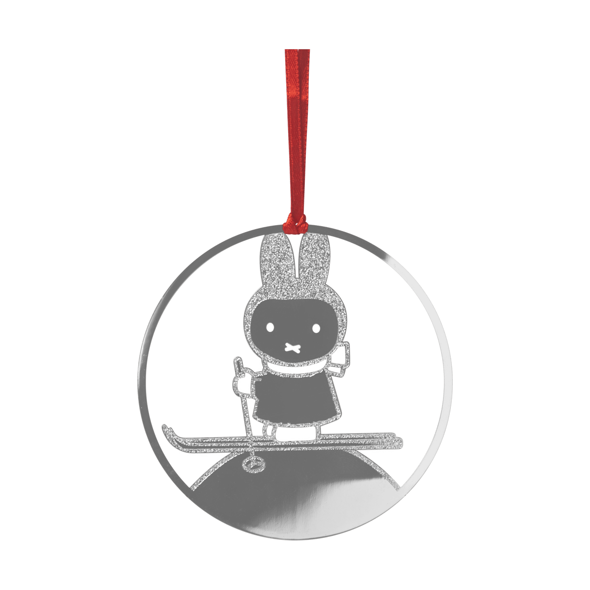 Pluto Design Miffy winter decoration hanger Silver | Scandinavian Design | Decorative accessories | Silver-coloured