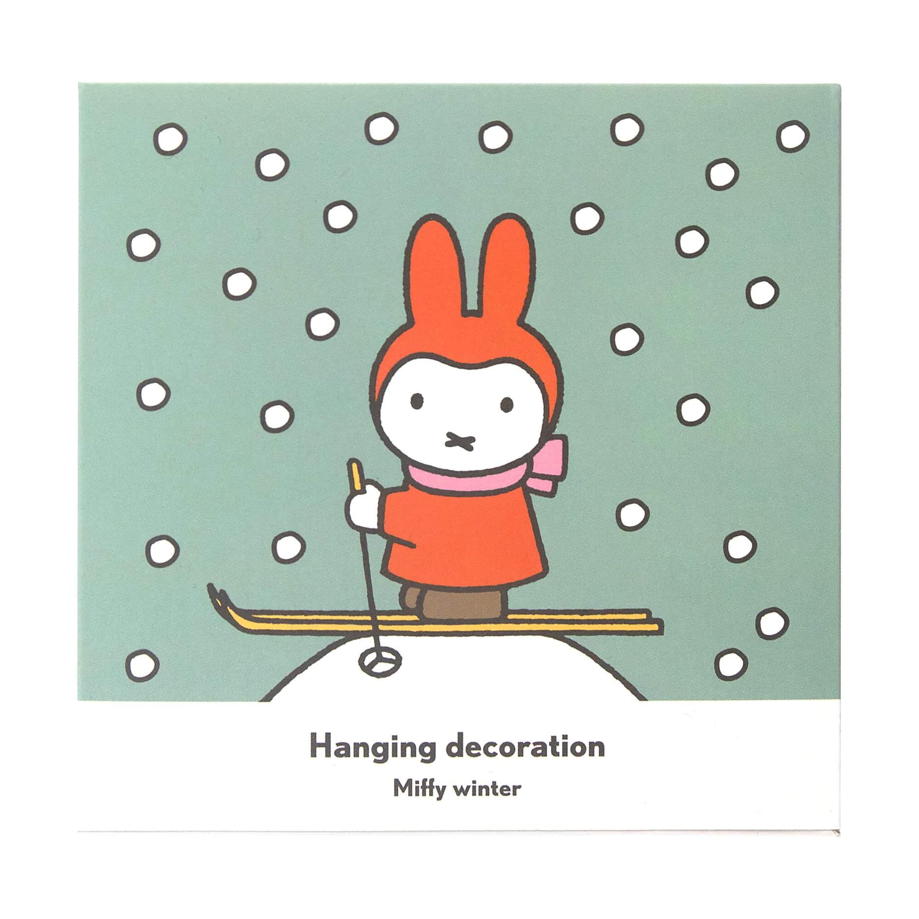 Miffy winter decoration hanger, Silver Pluto Design
