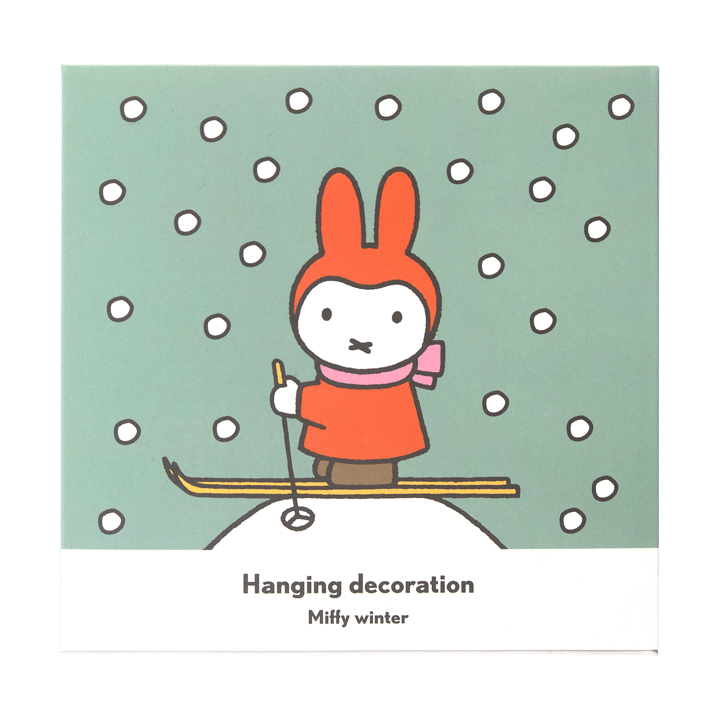 Miffy winter decoration hanger, Silver Pluto Design