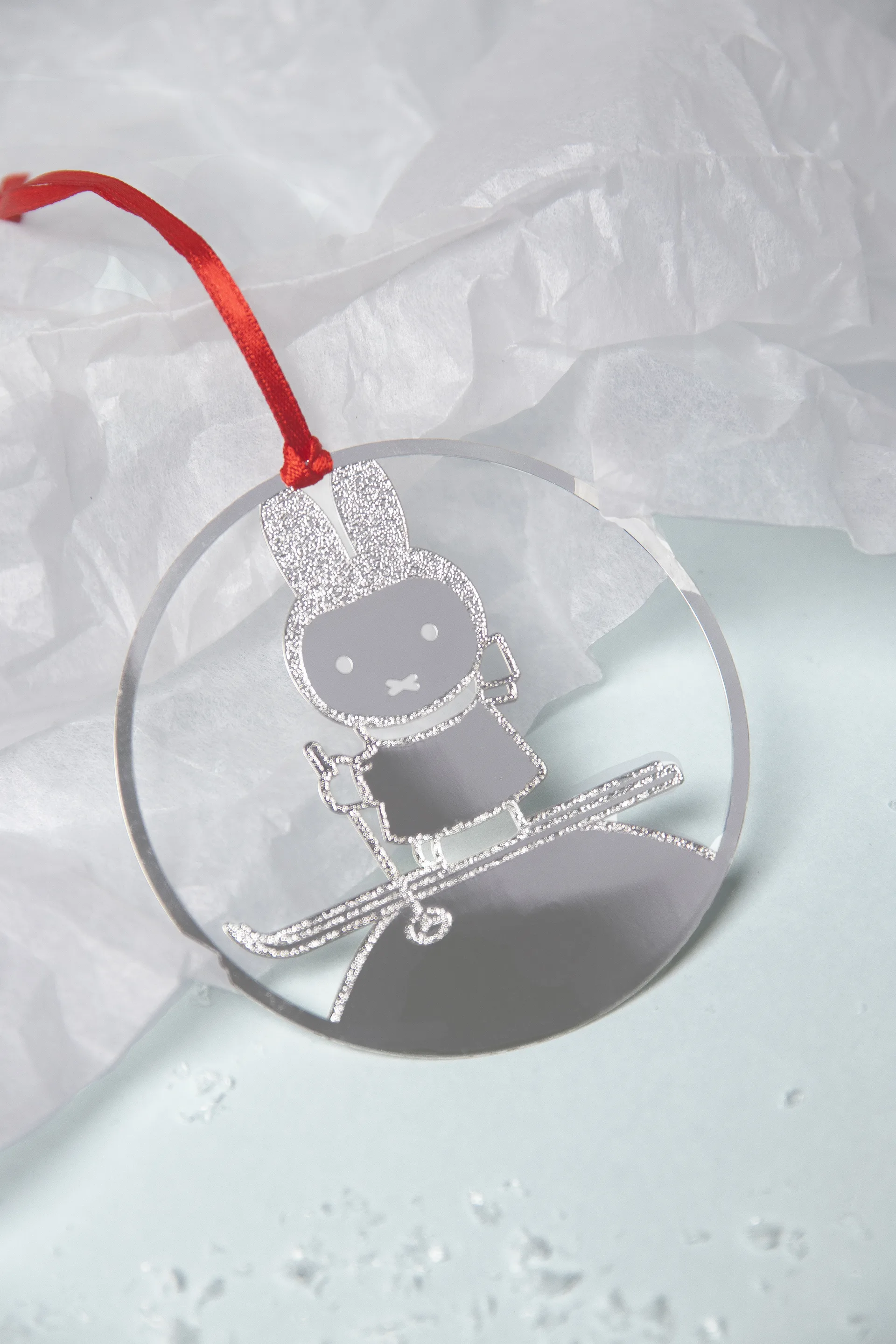 Miffy winter decoration hanger, Silver Pluto Design