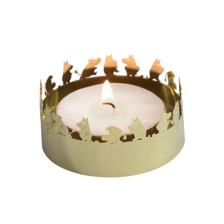 Moomin etsad candle holder - Gold - Pluto Design