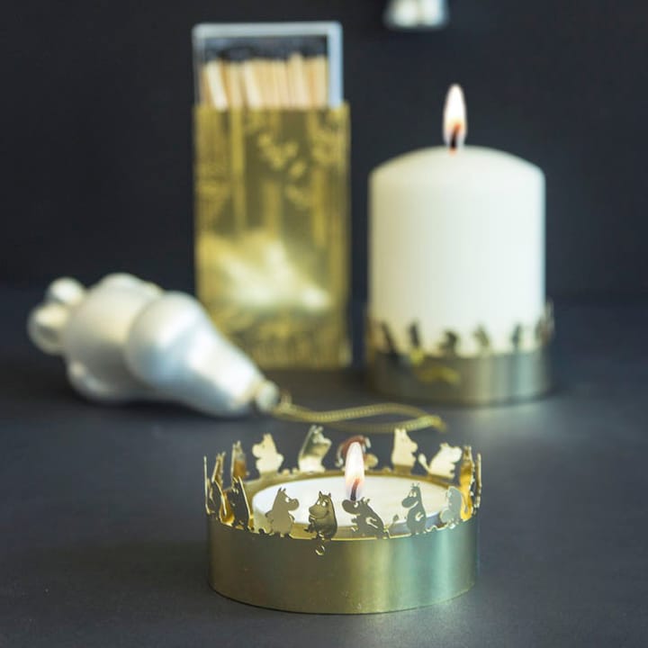 Moomin etsad candle holder - Gold - Pluto Design