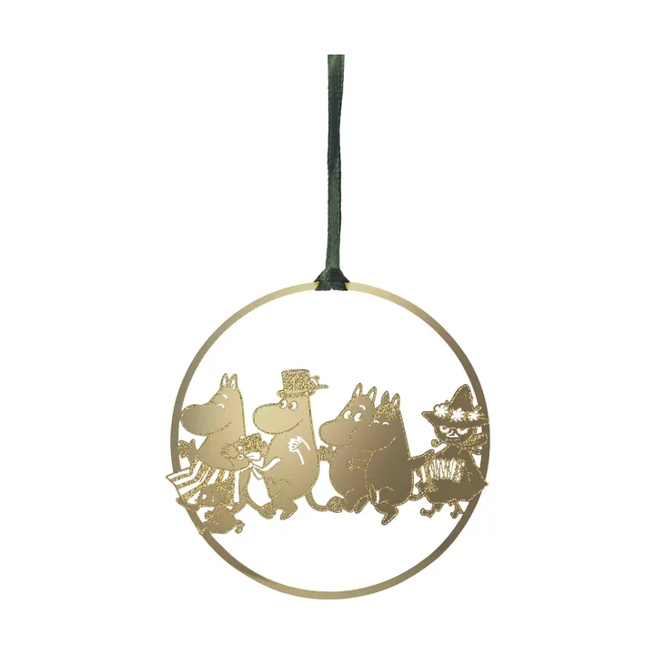 Moomin family decoration hanging ornament - Gold - Pluto Design