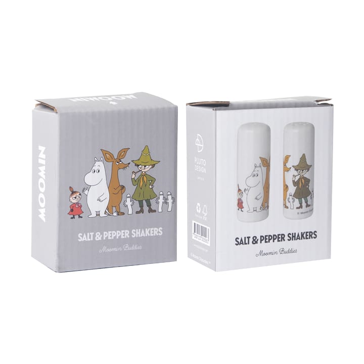 Moomin friends salt & pepper mills - White-multi - Pluto Design