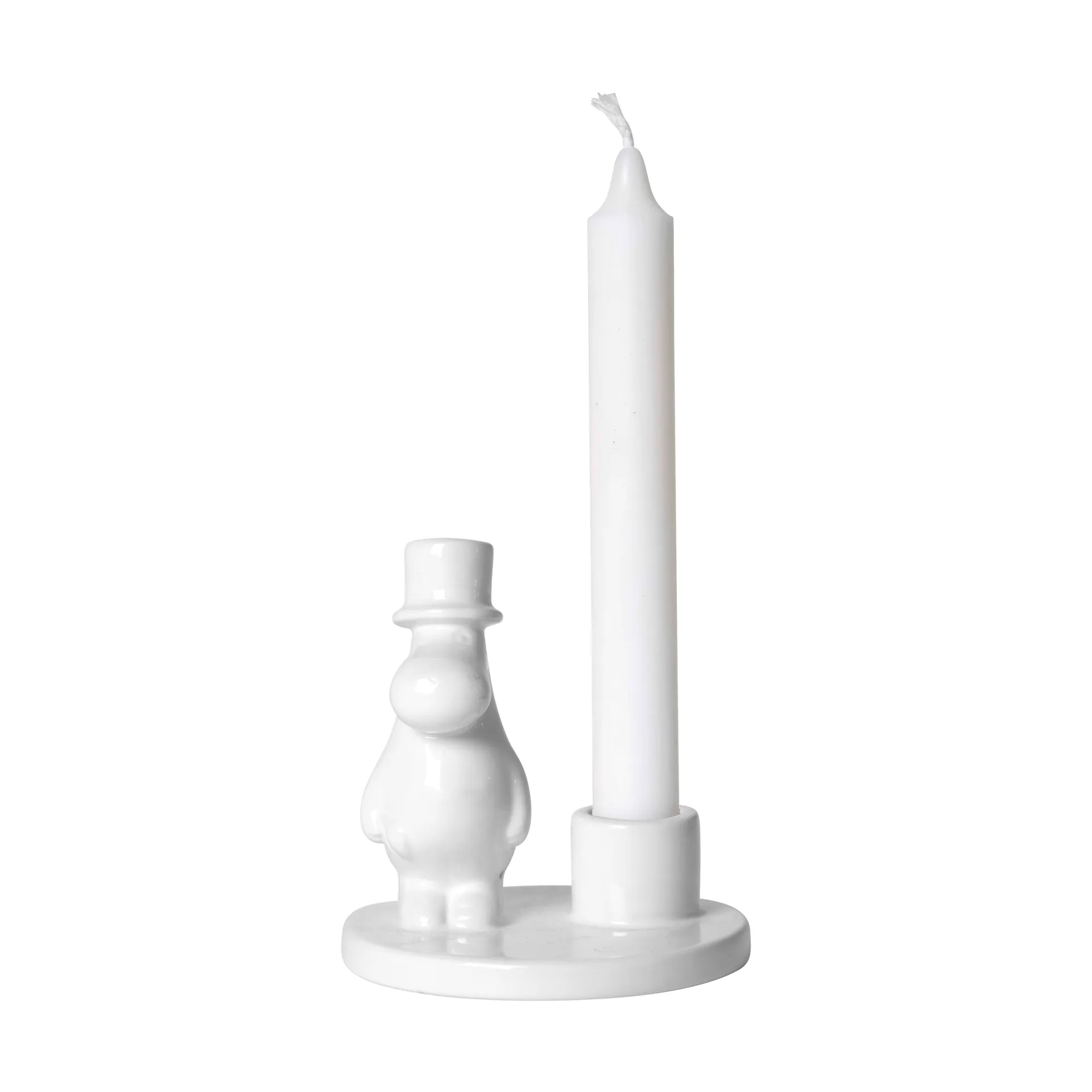 Moomin pappa candle sticks ceramic, White Pluto Design