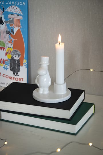 Moomin pappa candle sticks ceramic - White - Pluto Design