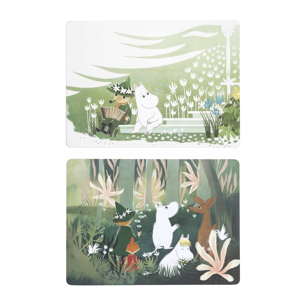 Pluto Design Moomin placemat 2-pack Multi | Scandinavian Design | Placemats | Green