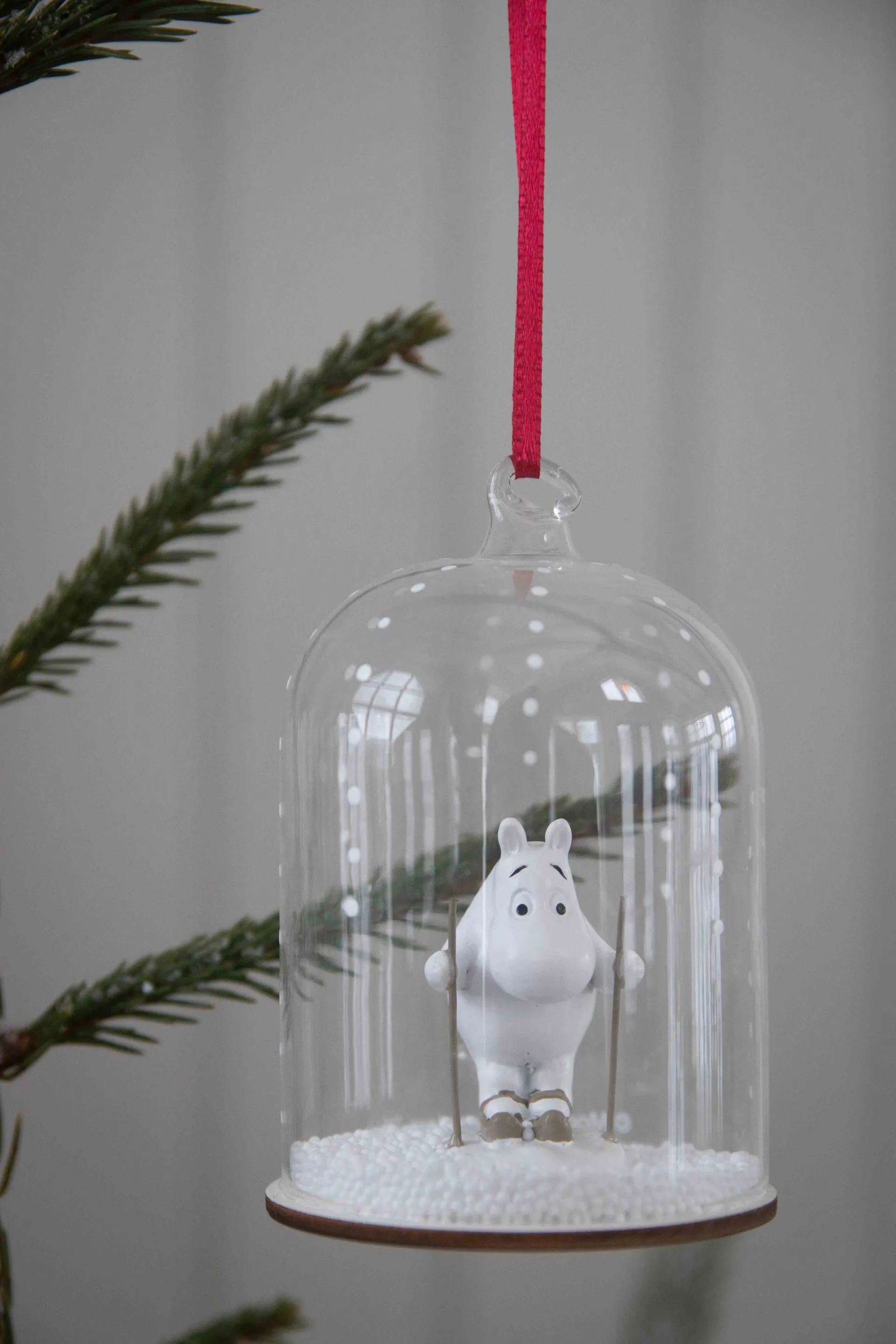 Moomin snow globe Christmas ornament, Moomin Pluto Design