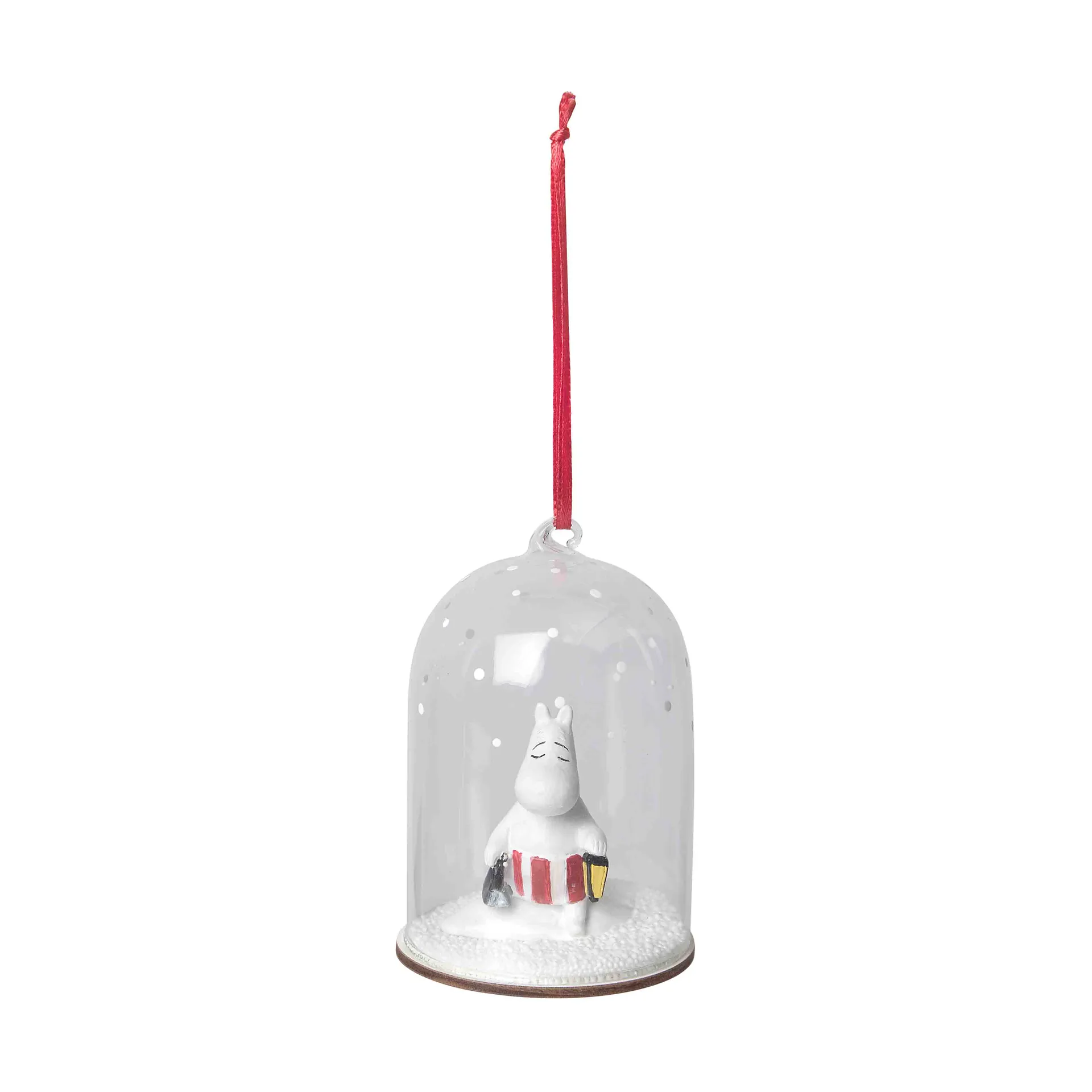 Moomin snow globe Christmas ornament, Moominmamma Pluto Design