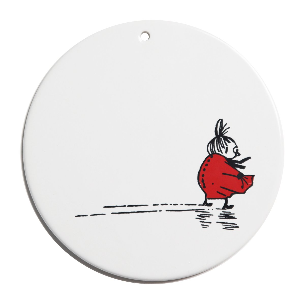 Pluto Design Moomin troll trivet o17 cm Little My | Scandinavian Design | Trivets | White