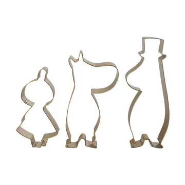 Moomin winter gingerbread cutters, set of 3 - Little My Moominpappa, Moomintroll - Pluto Design