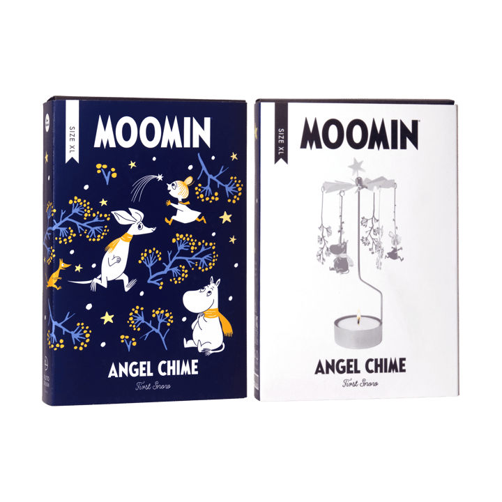 Mumin angel chime XL, First snow, silver Pluto Design