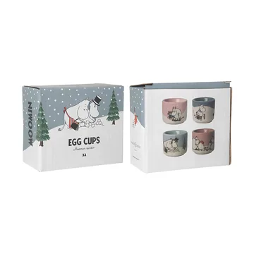 Mumin egg cup 4 pieces - Moomin Winter - Pluto Design