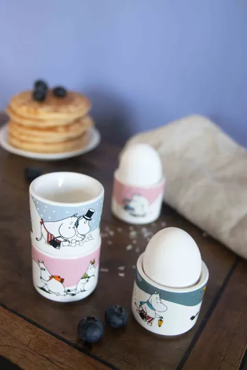 Mumin egg cup 4 pieces - Moomin Winter - Pluto Design