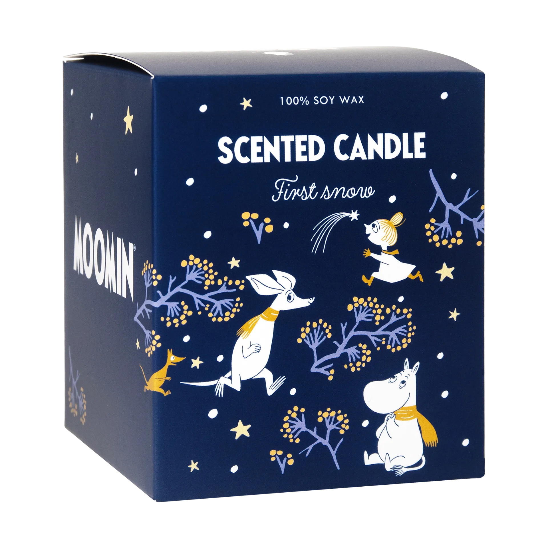 Mumin scented candle 40 h, First snow Pluto Design