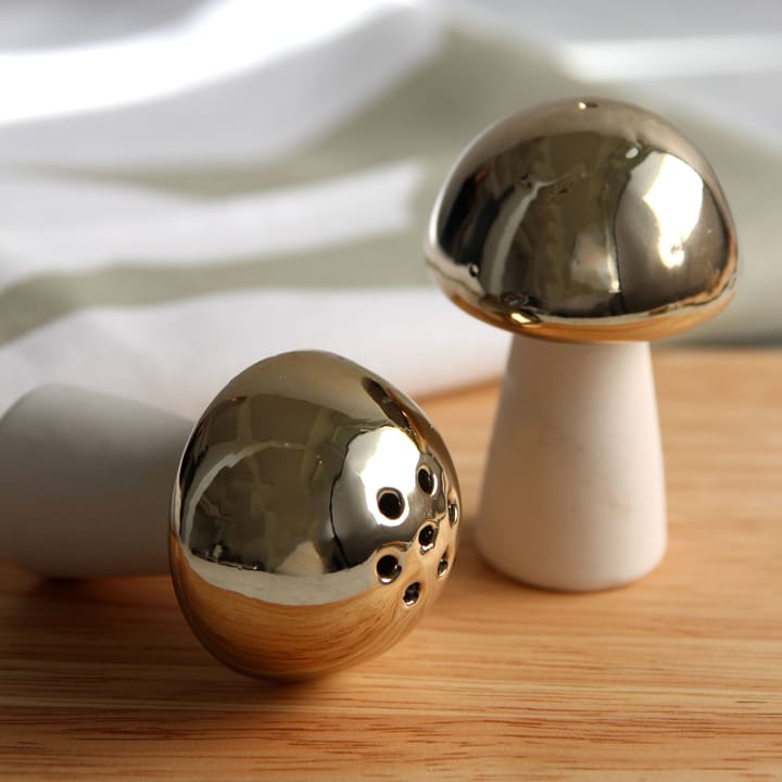 mushroom salt-and pepper shaker - Gold - Pluto Design