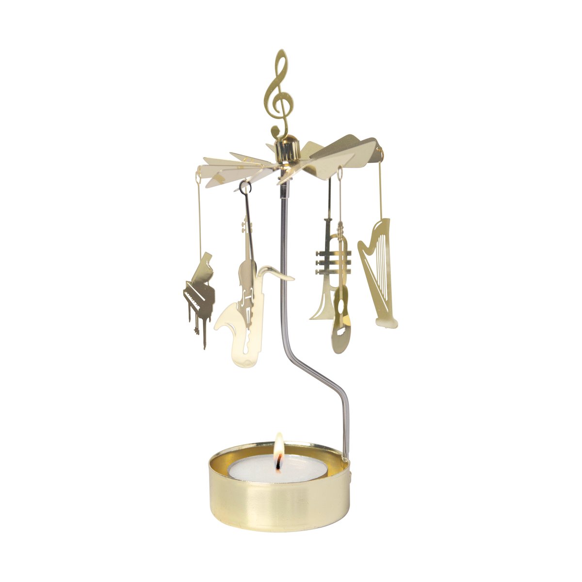 Pluto Design Music angel chime Gold-metal | Scandinavian Design | Christmas decorations | Gold-coloured