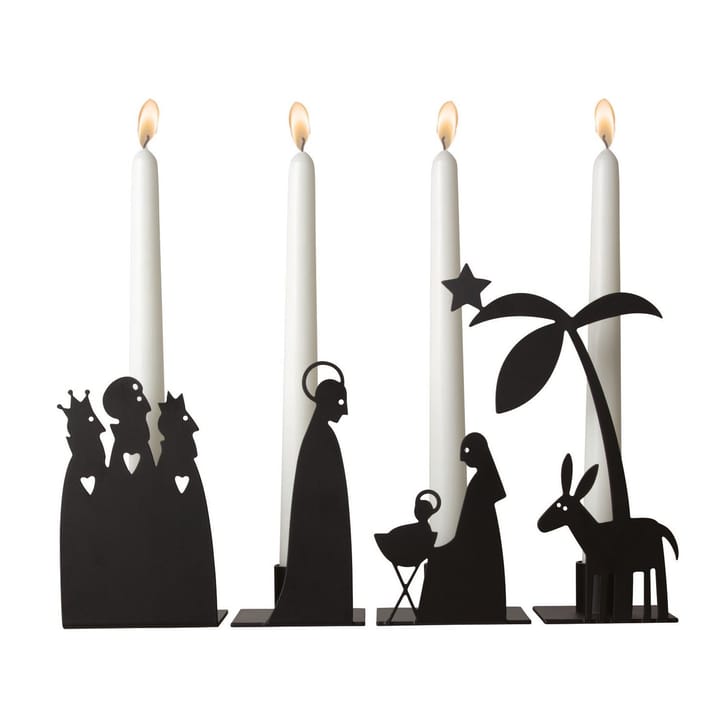 Nativity Scene candleholder metal - large - Pluto Design