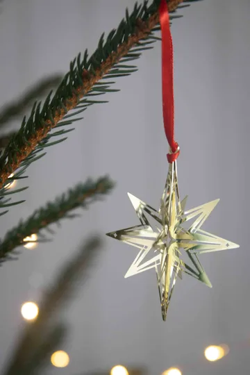 Northern star 3D Christmas hanging ornament - Gold - Pluto Design