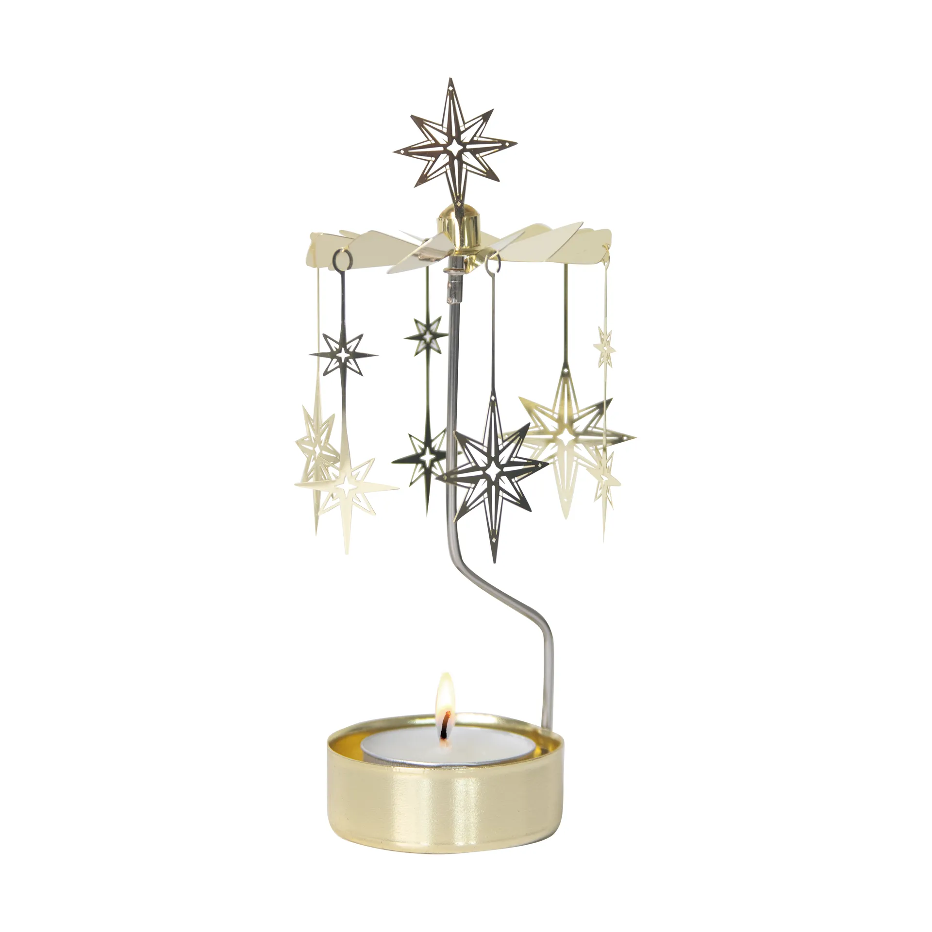 Northern star angel chime, Gold Pluto Design