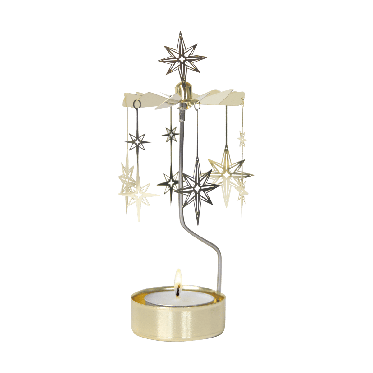 Pluto Design Northern star angel chime Gold | Scandinavian Design | Tea light holders, lanterns & candle dishes | Gold-coloured