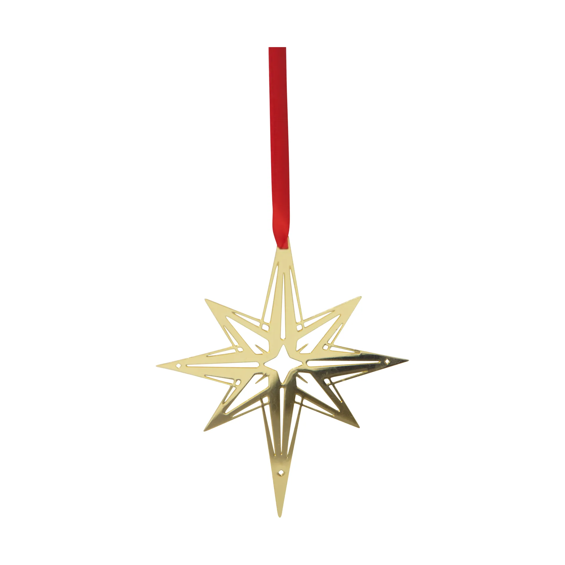 Northern star Christmas pendant, Gold Pluto Design