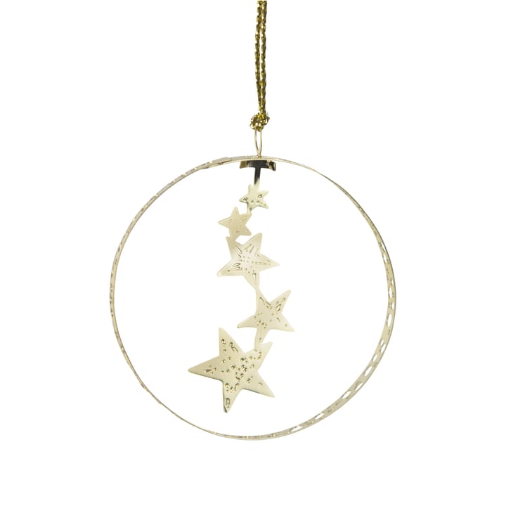 Pluto Christmas decoration in metal, Hanging night sky Gold coloured Pluto Design