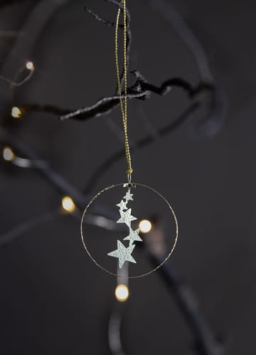 Pluto Christmas decoration in metal - Hanging night sky Gold coloured - Pluto Design