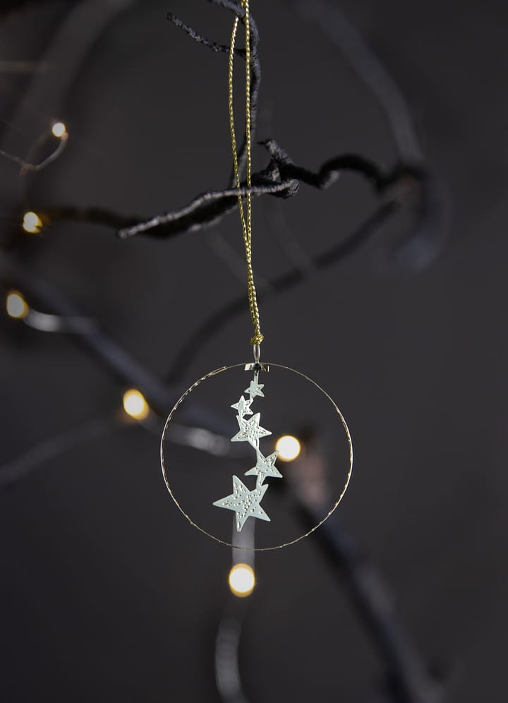 Pluto Christmas decoration in metal, Hanging night sky Gold coloured Pluto Design