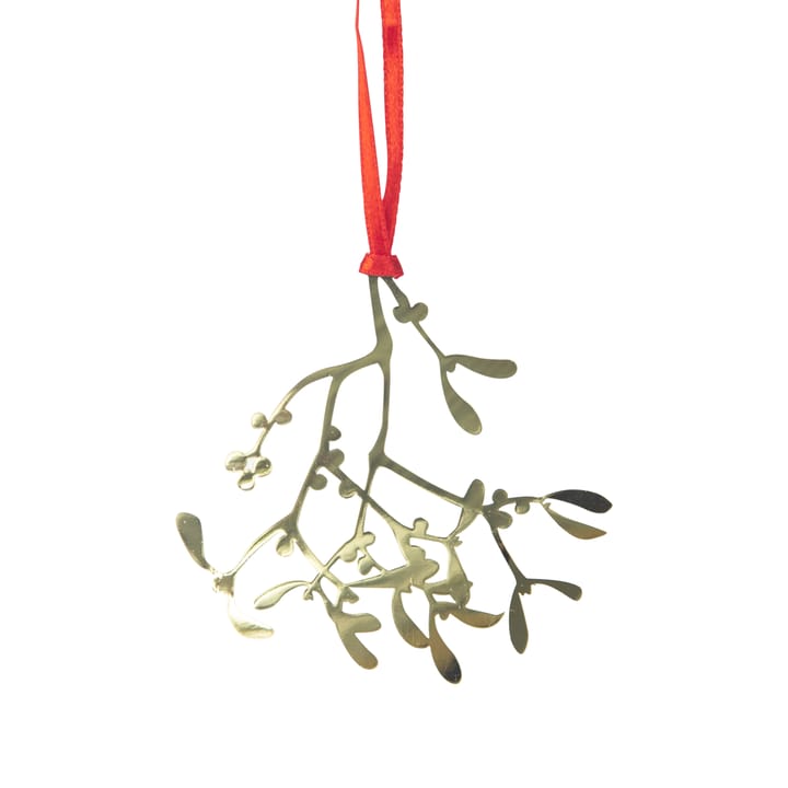 Pluto Christmas decoration in metal - Mistletoe  Gold coloured - Pluto Design