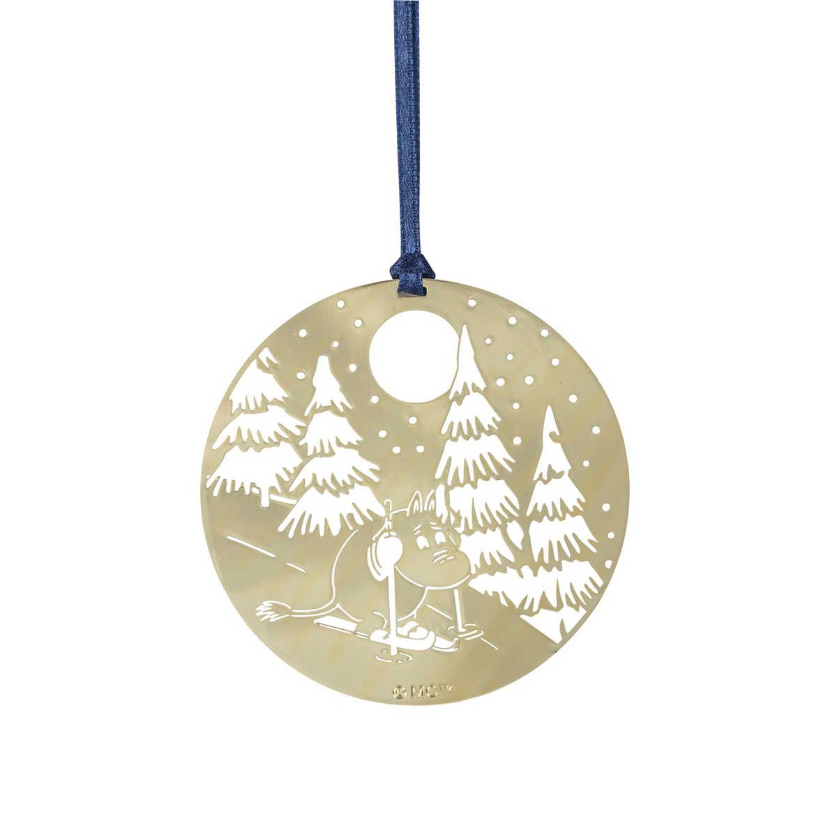 Pluto Design Pluto Christmas decoration in metal Moomin winter, gold-coloured