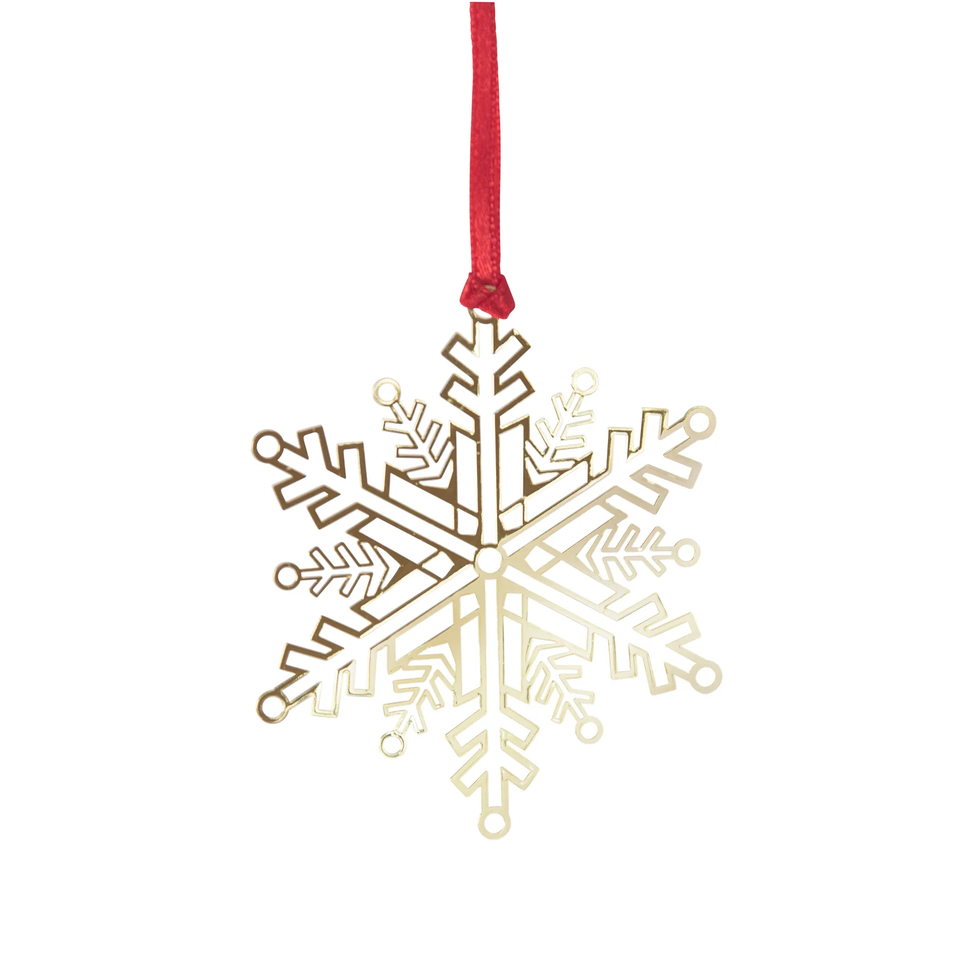 Pluto Christmas decoration in metal, Snow star Gold coloured Pluto Design