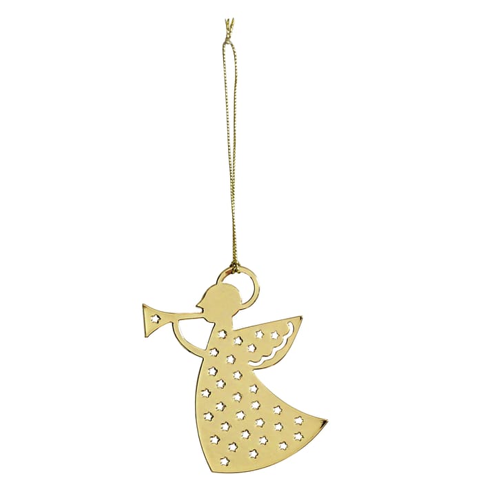 Pluto Christmas decoration in metal - trumpet angel, gold-coloured - Pluto Design