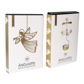 Rotary candle holder Änglaspel XL gold - Angels - Pluto Design